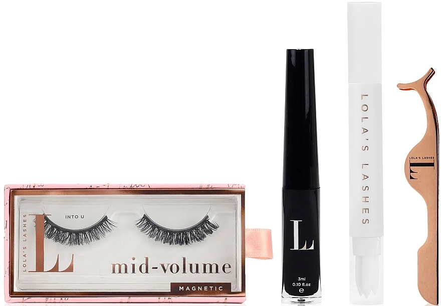 Набір - Lola's Lashes Into U Hybrid Magnetic Eyelash Kit (eyeliner/3ml + remover/2.5ml + eyelashes/2pcs + applicator) — фото N2