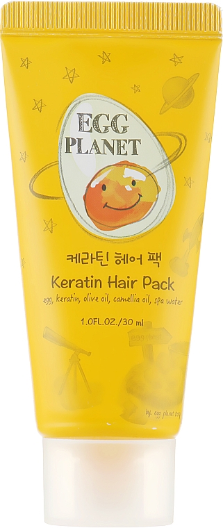 Кератиновая маска для поврежденных волос - Daeng Gi Meo Ri Egg Planet Keratin Hair Pack (мини)