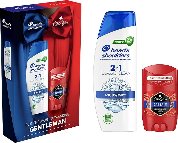 Набір - Head & Shoulders + Old Spice (shm/330ml + deo/50ml) — фото N1