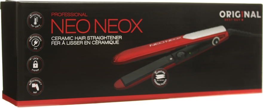 Утюжок для волос, красный - Original Best Buy NeoNeox Straightener 40w — фото N2
