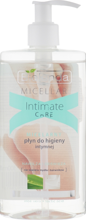 Мицеллярный гель для интимной гигиены "Алоэ вера и молочная кислота" - Bielenda Micellar Intimate Care Aloe Vera And Lacric Acid Gel