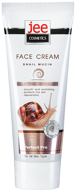 Зволожувальний крем для обличчя з муцином равлика - Jee Cosmetics Snail Mucin Lifting Effect Face Cream — фото N1