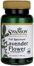 Духи, Парфюмерия, косметика Пищевая добавка "Цветок лаванды", 400 мг - Swanson Full Spectrum Lavender Flower