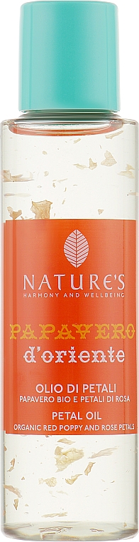 Масло для волос, лица и тела "Восточный мак" - Nature's Papavero d'Oriente Petals Oil — фото N1