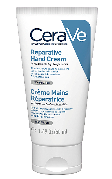 Відновлювальний крем для дуже сухої та огрубілої  шкіри рук - CeraVe Reparative Hand Cream — фото N2