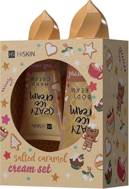 Набор - HiSkin Salted Caramel Cream Set (b/cr/200ml + h/cr/60ml) — фото N1