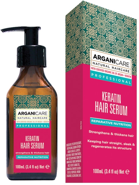 Кератиновая сыворотка для волос - Arganicare Keratin Repairing Hair Serum 