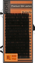 Духи, Парфюмерия, косметика Накладные ресницы Butterfly B 0.15 (16 рядов: 11 мм) - Kodi Professional