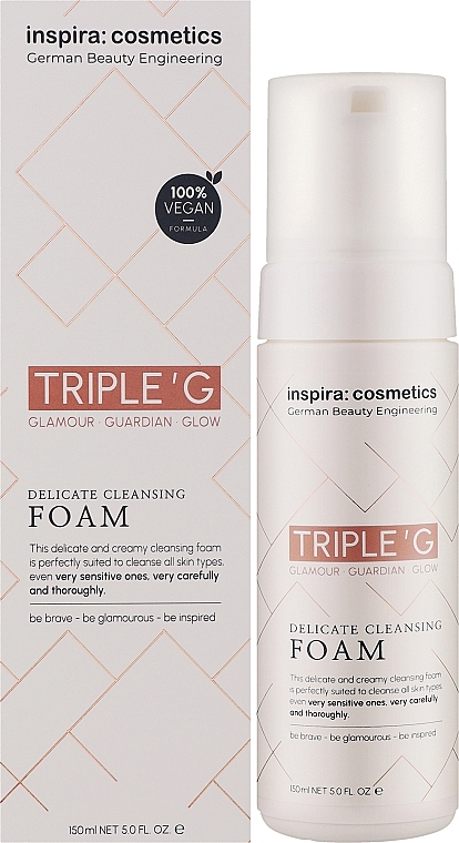 Делікатна очищувальна пінка - Inspira:cosmetics Triple G Delicate Cleansing Foam — фото N2