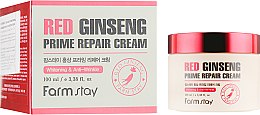 Восстанавливающий антивозрастной крем с экстрактом красного женьшеня - FarmStay Red Ginseng Prime Repair Cream — фото N1
