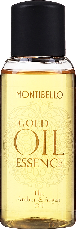 Интенсивно питающее и увлажняющее масло для волос - Montibello Gold Oil Essence Amber and Argan Oil — фото N1