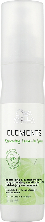Несмываемый восстанавливающий спрей для волос - Wella Professionals Elements Renewing Leave-In Spray — фото N1