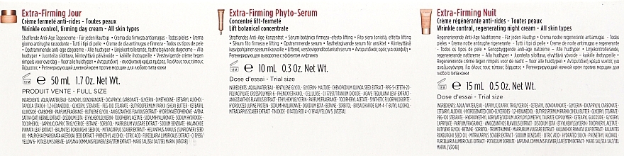 Набор - Clarins Extra-Firming (cr/50ml + cr/15ml + ser/10ml + bag) — фото N3