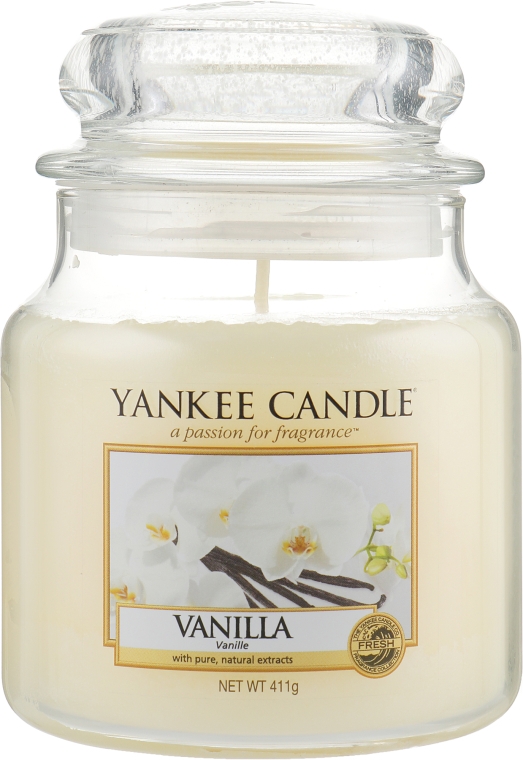 Ароматическая свеча "Ваниль" в банке - Yankee Candle Vanilla — фото N1