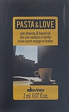 Парфумерія, косметика УЦІНКА  Олія для гоління + олія для бороди - Davines Pasta & Love Pre Shaving + Beard Oil (пробник) *