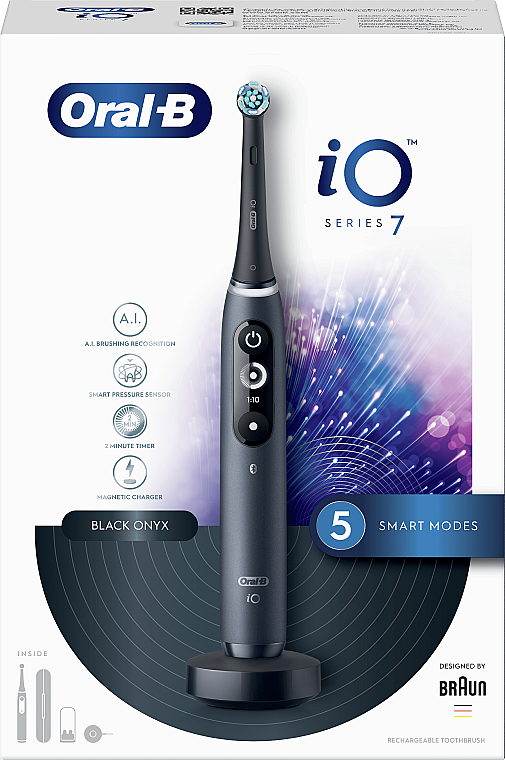 Электрическая зубная щетка, черная - Oral-B iO Series 7 — фото N12