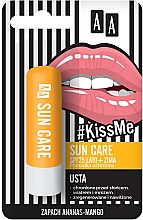 Духи, Парфюмерия, косметика УЦЕНКА Гигиеническая помада для губ - AA #KissMe Sun Care SPF 25 Lipstick *