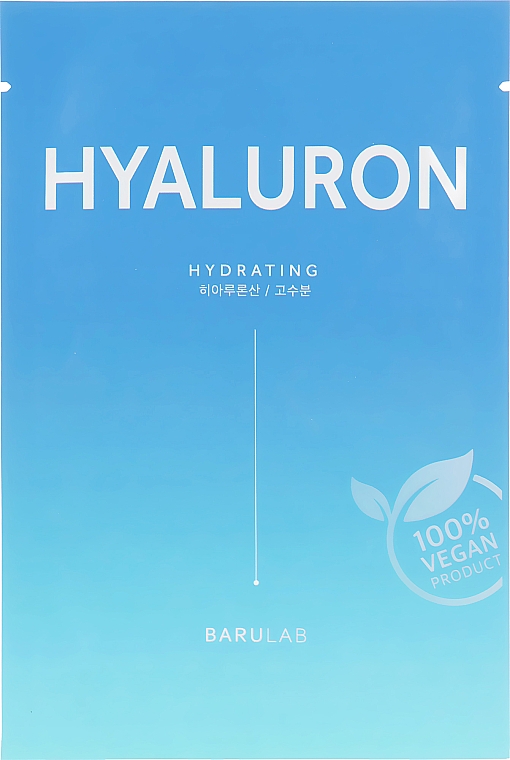 Тканинна маска для обличчя - Barulab The Clean Vegan Hyaluron Hydrating Mask — фото N1