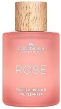 Очищувальна та живильна олія для обличчя - Cocosolis Rose Purify & Nourish Oil Cleanser — фото N1