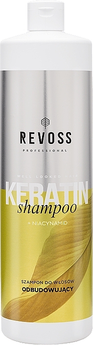 Восстанавливающий шампунь для волос с кератином - Revoss Professional Keratin Shampoo — фото N1