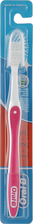 Зубна щітка середньої жорсткості 40, рожева - Oral-B Clean Fresh Strong — фото N1