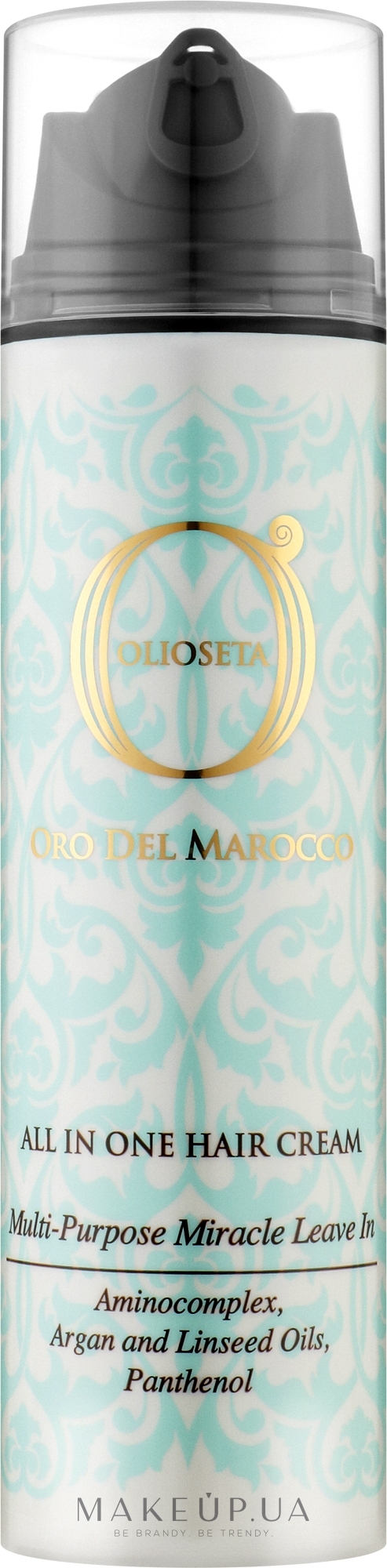 Barex Italiana Olioseta Oro Del Morocco All In One Hair Cream -  Мультифункциональный крем для волос: купить по лучшей цене в Украине |  Makeup.ua