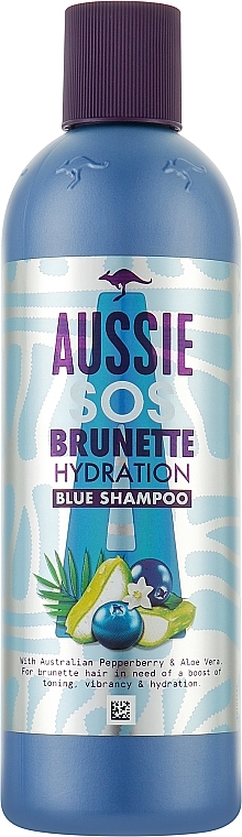Шампунь для темного волосся - Aussie SOS 3 Minute Miracle Shampoo Brunette — фото N1