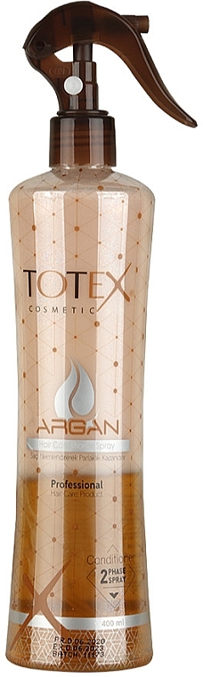 Двофазний спрей-кондиціонер з аргановою олією для волосся - Totex Cosmetic Argan Hair Conditioner Spray — фото N1