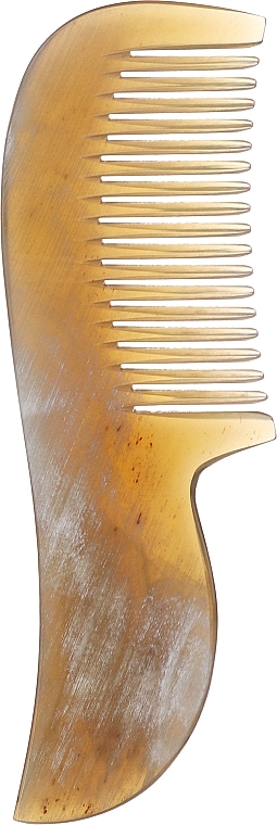 Гребінь для бороди, 8 см - Golddachs Handcrafted Horn Beard Comb — фото N1