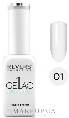 Гибридный лак для ногтей - Revers Gellac 1 Step Hybrid Effect — фото 001