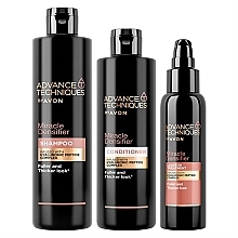 Парфумерія, косметика Набір засобів для догляду за волоссям - Avon Advance Techniques (hair/ser/100ml + shmp/250ml + con/250ml)