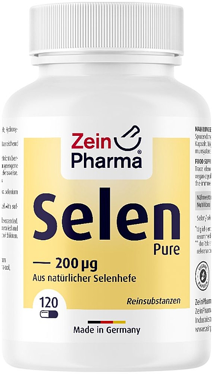 Пищевая добавка «Селен», 200 мкг, в капсулах - ZeinPharma Selenium Pure 200µg — фото N1