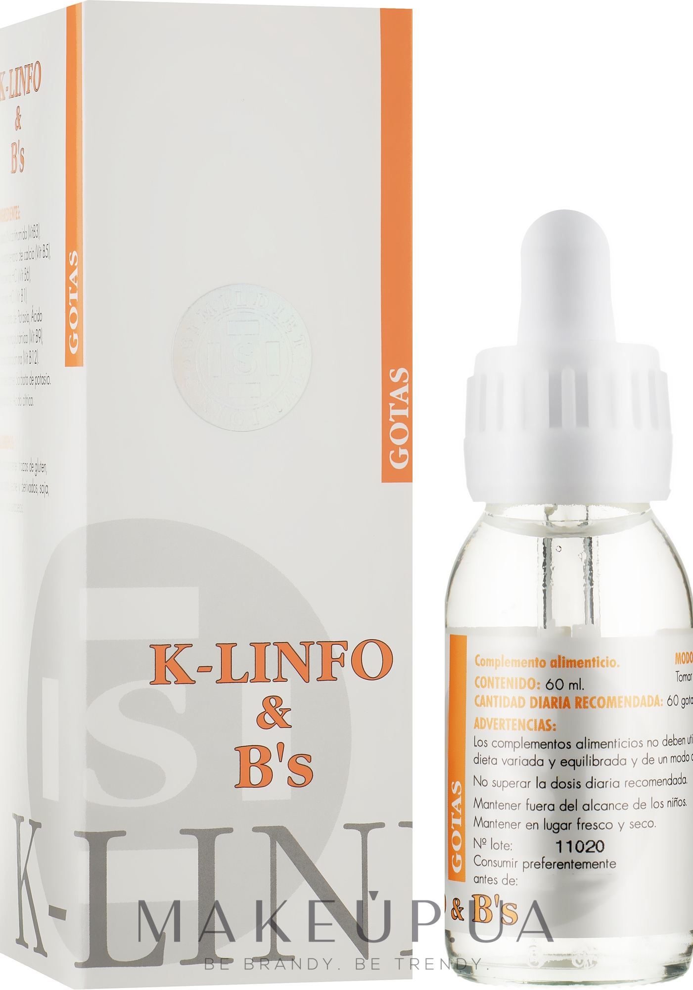 Пищевая добавка "Противоотёчное средство" - Simildiet Laboratorios K-Linfo And B's Drops — фото 60ml
