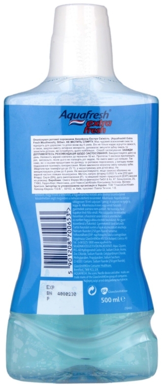 Ополаскиватель для полости рта "Экстра свежесть" - Aquafresh Extra Fresh — фото N2