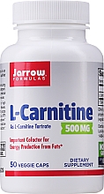 Пищевые добавки "L-карнитин 500" - Jarrow Formulas L-Carnitine 500mg — фото N1