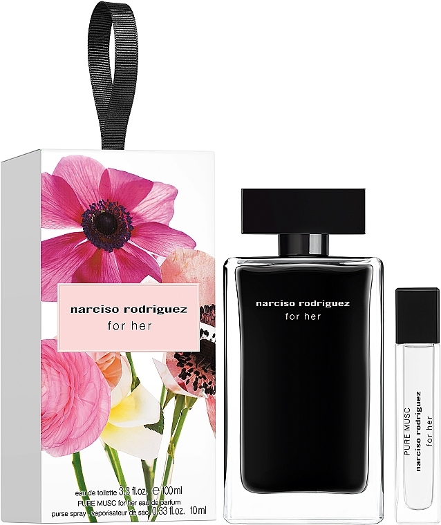 Narciso Rodriguez For Her - Набор (edt/100ml + edt/10ml) — фото N1