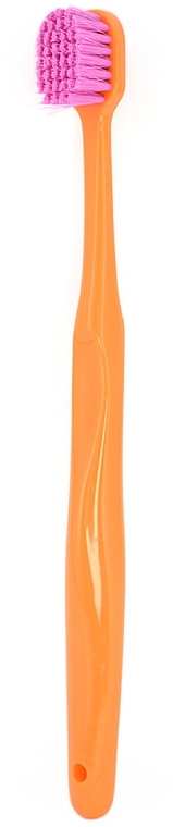 Зубная щетка "Ultra Soft" 512063, оранжевая с розовой щетиной, в кейсе - Difas Pro-Clinic 5100 — фото N3