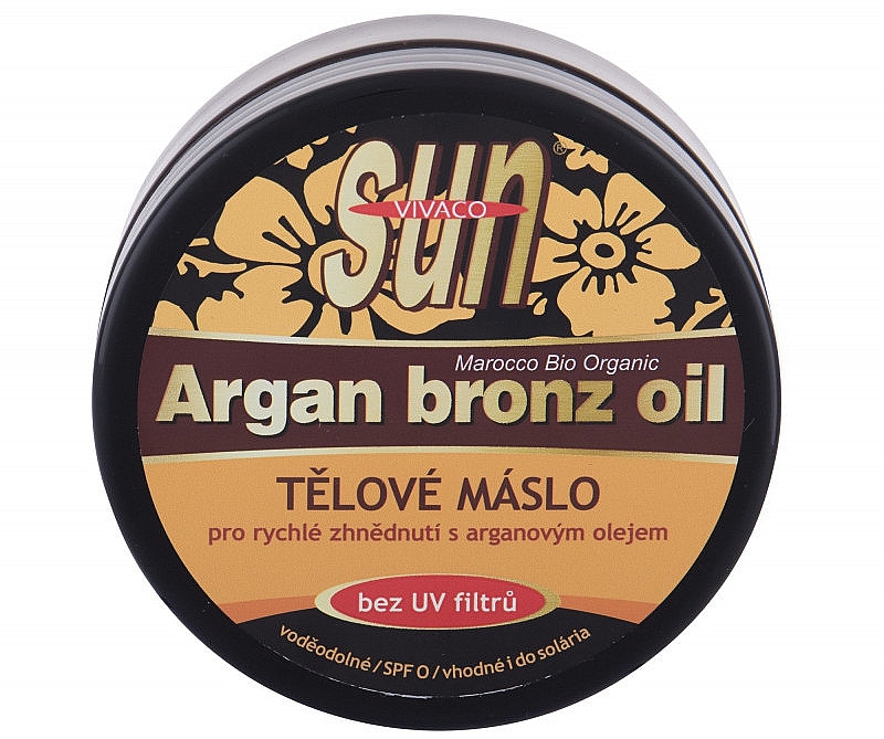 Олія-бронзатор для засмаги - Vivaco Sun Argan Bronze Oil Tanning Butter — фото N1