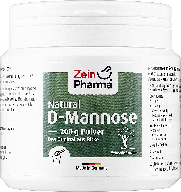 Харчова добавка "Д-маноза", порошок - ZeinPharma Natural D-Mannose Powder — фото N1