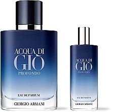 Giorgio Armani Acqua Di Gio Profondo - Набір (edp/100ml + edp/mini/15ml) — фото N2