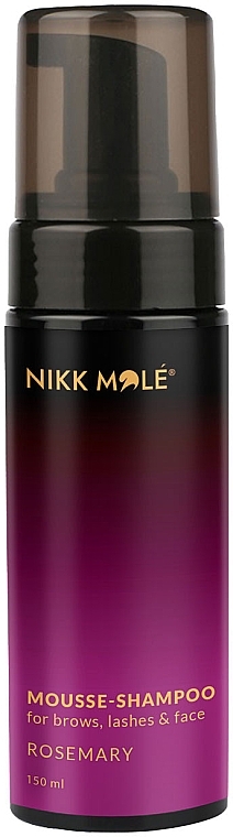 Мусс-шампунь для бровей и лица - Nikk Mole Shampoo Mousse For Eyebrows And Face