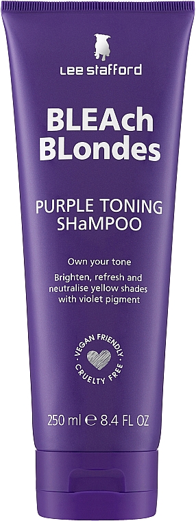 Шампунь для тонирования окрашенных волос - Lee Stafford Bleach Blondes Purple Toning Shampoo — фото N2