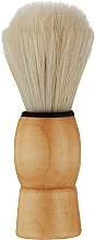 Помазок для гоління CS-170, 48 мм, світлий ворс/ручка дерев'яна - Cosmo Shop — фото N1