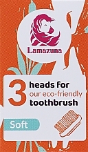 Сменные насадки для зубной щетки, мягкие, 3 шт - Lamazuna — фото N1