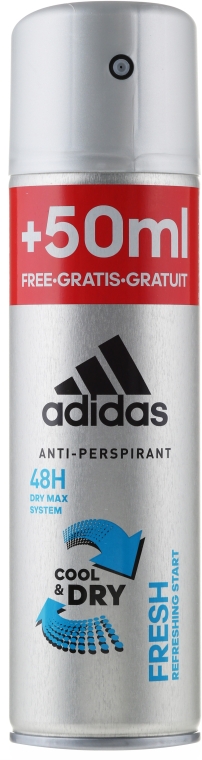 Дезодорант - Adidas Anti-Perspirant Fresh Cool & Dry 48H — фото N5