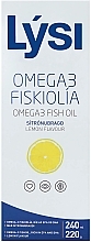 Oмега-3 EPA і DHA риб'ячий жир у рідині зі смаком лимона - Lysi Omega-3 Fish Oil Lemon Flavor (скляна пляшка) — фото N1