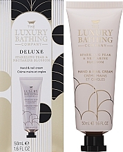 Крем для рук и ногтей - Grace Cole The Luxury Bathing Company Deluxe Sparkling Pear & Nectarine Blossom Hand & Nail Cream — фото N2