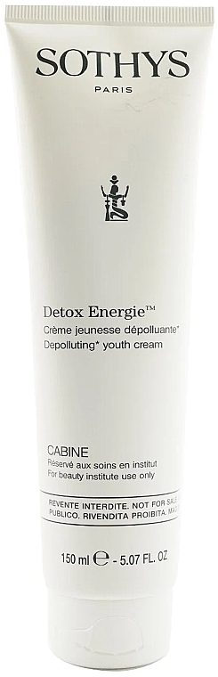 Омоложувальний енергонасичувальний детокс-крем для обличчя - Sothys Detox Energie Depolluting Youth Cream (туба) — фото N1