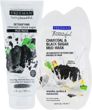 Маска грязьова для обличчя "Вугілля, Чорний цукор" - Freeman Feeling Beautiful Charcoal & Black Sugar Mud Mask — фото N3