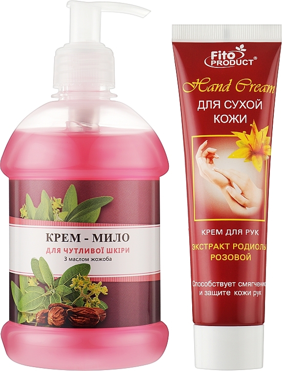 Набір "Ніжний" - Fito Product (soap/500ml + h/cr/100ml) — фото N2